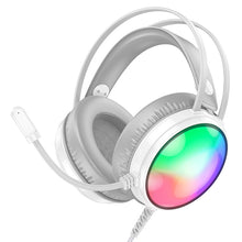 Заредете изображение във визуализатора на галерията – Borofone Headphones BO108 Flame gaming with microphone white
