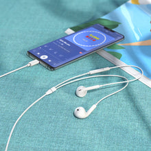 Заредете изображение във визуализатора на галерията – Borofone Earphones BM80 Max Gorgeous with microphone Type C (DAC) white

