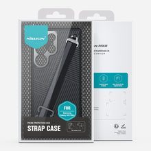 Заредете изображение във визуализатора на галерията – Nillkin Strap Case for Samsung Galaxy S23 Ultra armored case with a wrist strap black
