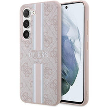 Заредете изображение във визуализатора на галерията – Guess GUHCS23SP4RPSP S23 S911 pink/pink hardcase 4G Printed Stripe
