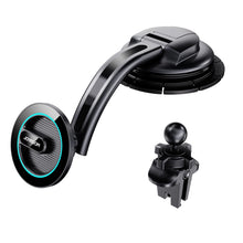 Заредете изображение във визуализатора на галерията – Joyroom magnetic car phone holder for cockpit, dashboard black (JR-ZS366)
