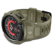 Заредете изображение във визуализатора на галерията – SPIGEN Rugged Armor ”PRO” for SAMSUNG WATCH 5 PRO (45 MM) vintage khaki
