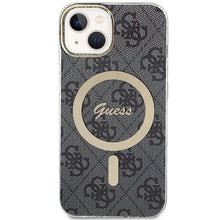 Заредете изображение във визуализатора на галерията – Guess 4G MagSafe case for iPhone 15 Plus / 14 Plus - black
