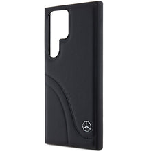 Заредете изображение във визуализатора на галерията – Original Case - hardcase Leather Curved Stitches MEHCS24L23RBCSK for Samsung Galaxy S24 Ultra Black
