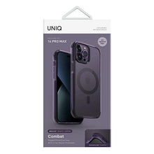 Заредете изображение във визуализатора на галерията – Uniq Combat case iPhone 14 Pro Max 6.7" Magclick Charging purple/fig purple
