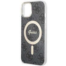 Заредете изображение във визуализатора на галерията – Guess 4G MagSafe case for iPhone 15 Plus / 14 Plus - black

