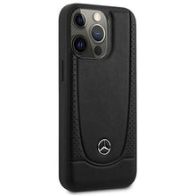 Заредете изображение във визуализатора на галерията – Mercedes MEHCP14XARMBK iPhone 14 Pro Max 6.7 "black / black hardcase Leather Urban
