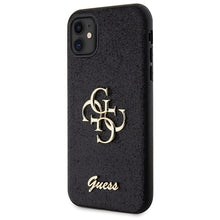 Заредете изображение във визуализатора на галерията – Original Case GUESS hardcase Glitter Script Big 4G GUHCN61HG4SGK for Iphone 11/ Xr black
