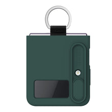 Заредете изображение във визуализатора на галерията – Nillkin CamShield Silky Silicone Case for Samsung Galaxy Z Flip 4 Silicone Cover with Camera Protector Green
