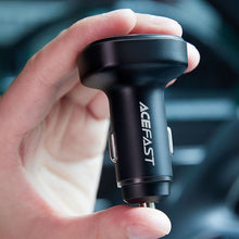 Заредете изображение във визуализатора на галерията – Acefast car charger usb a + 2 x typ c qc4.0 pd66w pps afc fcp b3 black
