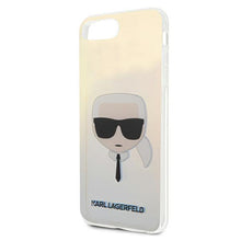 Заредете изображение във визуализатора на галерията – Karl Lagerfeld KLHCI8LPCKHML iPhone 7/8 Plus multicolor hardcase Iridescent Karl`s Head
