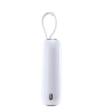 Заредете изображение във визуализатора на галерията – Joyroom powerbank 10000mAh Colorful Series 22.5W with 2 built-in USB C and Lightning cables white (JR-L012)

