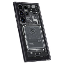 Заредете изображение във визуализатора на галерията – Spigen Ultra Hybrid case for Samsung Galaxy S24 Ultra - dark gray (Zero One pattern)
