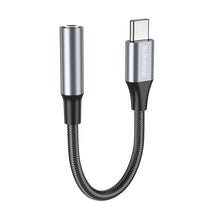 Заредете изображение във визуализатора на галерията – Borofone Adapter BV16 - Type C to jack 3,5mm - black
