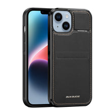 Заредете изображение във визуализатора на галерията – 3in1 Wallet Case with Stand for iPhone 15 MagSafe RFID Blocking Dux Ducis Rafi Mag - Black
