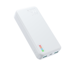 Заредете изображение във визуализатора на галерията – Joyroom powerbank 20000mAh Dazzling Series 22.5W white (QP195)
