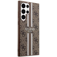 Заредете изображение във визуализатора на галерията – Guess GUHCS23LP4RPSW S23 Ultra S918 brown/brown hardcase 4G Printed Stripe
