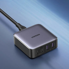 Заредете изображение във визуализатора на галерията – Ugreen Nexode fast desktop charger GaN 2xUSB-C / 2xUSB-A 65W gray (CD327)
