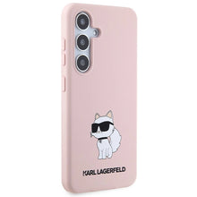 Заредете изображение във визуализатора на галерията – Karl Lagerfeld Silicone Choupette case for Samsung Galaxy S24 - pink
