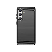Заредете изображение във визуализатора на галерията – Carbon Case for Samsung Galaxy S24 Flexible Silicone Carbon Cover - Black
