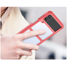 Заредете изображение във визуализатора на галерията – Outer Space Case for Samsung Galaxy Z Flip 3 cover with a flexible frame red
