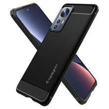 Заредете изображение във визуализатора на галерията – Spigen rugged armor case for xiaomi 12 / 12x matte black - TopMag
