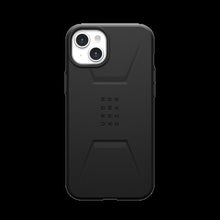 Заредете изображение във визуализатора на галерията – UAG Civilian Magsafe - protective case for iPhone 15 Plus (black)
