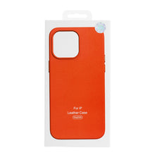 Заредете изображение във визуализатора на галерията – MagSafe Leather Case Iphone 14 Pro Orange
