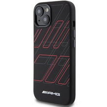 Заредете изображение във визуализатора на галерията – AMG Silicone Large Rhombuses Pattern MagSafe Case for iPhone 15/14/13 - Black
