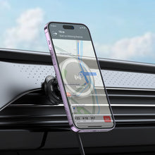 Заредете изображение във визуализатора на галерията – Borofone Car holder BH208 Mona magnetic with induction charging with Type C cable to air vent black
