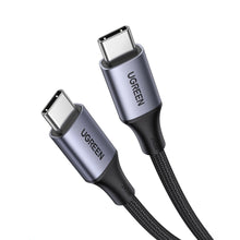 Заредете изображение във визуализатора на галерията – Ugreen US535 USB-C / USB-C PD cable 240W 5A 1m - gray
