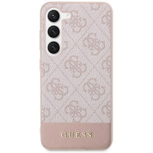 Заредете изображение във визуализатора на галерията – Guess GUHCS23MG4GLPI S23+ S916 pink/pink hard case 4G Stripe Collection
