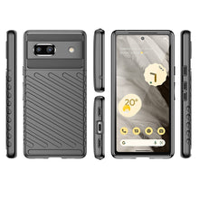 Заредете изображение във визуализатора на галерията – Thunder Case case for Google Pixel 7a silicone armor case black
