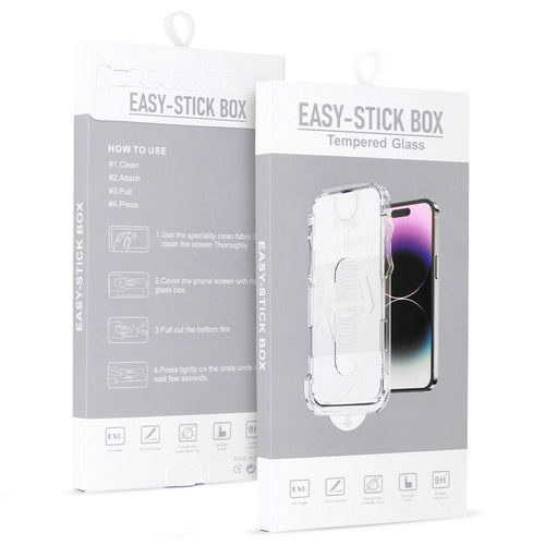 Tempered Glass Full Glue Easy-Stick Box for IPHONE XS MAX BLACK