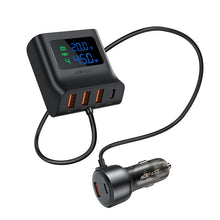 Заредете изображение във визуализатора на галерията – Acefast B11 138W USB-A USB-C Car Charger with 6 Ports - Black

