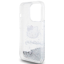 Заредете изображение във визуализатора на галерията – Original Case HELLO KITTY hardcase Liquid Glitter Charms
 Kitty Head HKHCP15LLIKHET for Iphone 15 Pro silver
