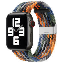 Заредете изображение във визуализатора на галерията – Strap Fabric Band for Watch 9 / 8 / 7 / 6 / SE / 5 / 4 / 3 / 2 (41mm / 40mm / 38mm) Braided Fabric Strap Watch Bracelet Pattern 6
