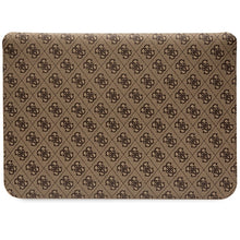 Заредете изображение във визуализатора на галерията – Original GUESS Laptop Sleeve 4G Stripe Metal Logo GUCS14PS4SGW 14 inches brown
