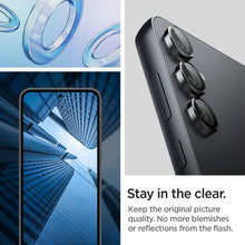 Заредете изображение във визуализатора на галерията – CAMERA COVER Spigen OPTIK.TR ”EZ FIT” CAMERA PROTECTOR 2-PACK GALAXY S23 FE BLACK
