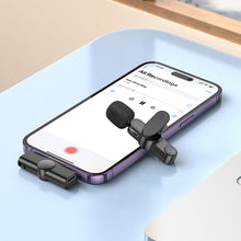 Заредете изображение във визуализатора на галерията – Borofone Lavalier wireless microphone BFK12 Trophy Lightning black
