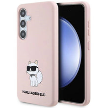 Заредете изображение във визуализатора на галерията – Karl Lagerfeld Silicone Choupette case for Samsung Galaxy S24 - pink
