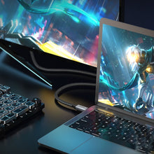 Заредете изображение във визуализатора на галерията – Hoco cable type c to type c power delivery pd100w 5a usb3.2 20gbps us06 2m black - TopMag
