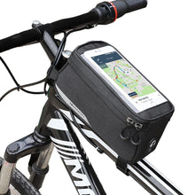 Заредете изображение във визуализатора на галерията – Wozinsky frame bike bag phone cover up to 6.5 inch 1l black (WBB6BK)
