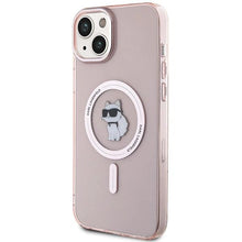 Заредете изображение във визуализатора на галерията – Karl Lagerfeld IML Choupette MagSafe case for iPhone 15 Plus - pink
