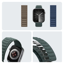 Заредете изображение във визуализатора на галерията – Magnetic Dux Ducis Strap BL for Apple Watch 38 / 40 / 41 mm - green

