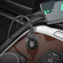 Заредете изображение във визуализатора на галерията – Borofone Car charger BZ23 Noble - USB - QC 3.0 18W 3A black

