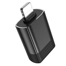 Заредете изображение във визуализатора на галерията – Borofone Adapter BV18 - Lightning to USB - black
