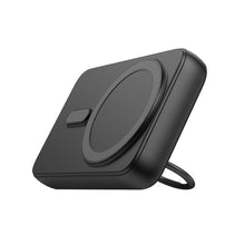 Заредете изображение във визуализатора на галерията – Wireless powerbank 10000mAh Joyroom JR-W050 20W MagSafe with ring and stand - black

