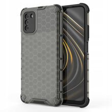 Заредете изображение във визуализатора на галерията – Honeycomb armored case with a gel frame for Xiaomi Poco M3 / Redmi 9T black
