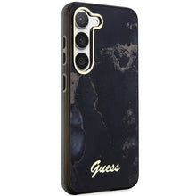 Заредете изображение във визуализатора на галерията – Guess GUHCS23MHTMRSK S23+ S916 black/black hardcase Golden Marble Collection
